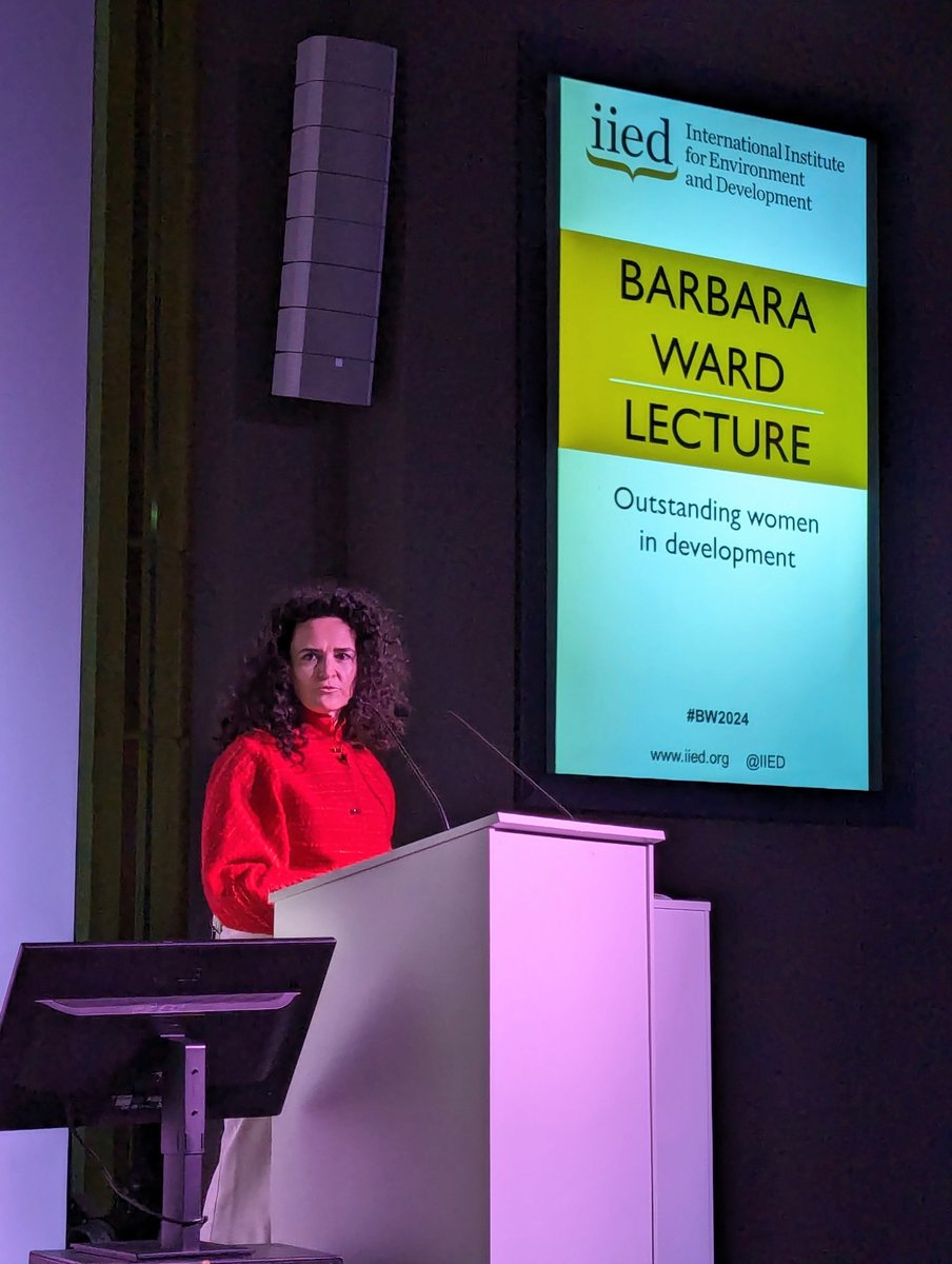 Tonight at #BW2024, @MafaldaDuarte is setting out her vision for a climate just future. We've heard her personal calling: to achieve a world where social justice is honoured and acted upon - that certain issues are much bigger than ourselves and compel us to act.