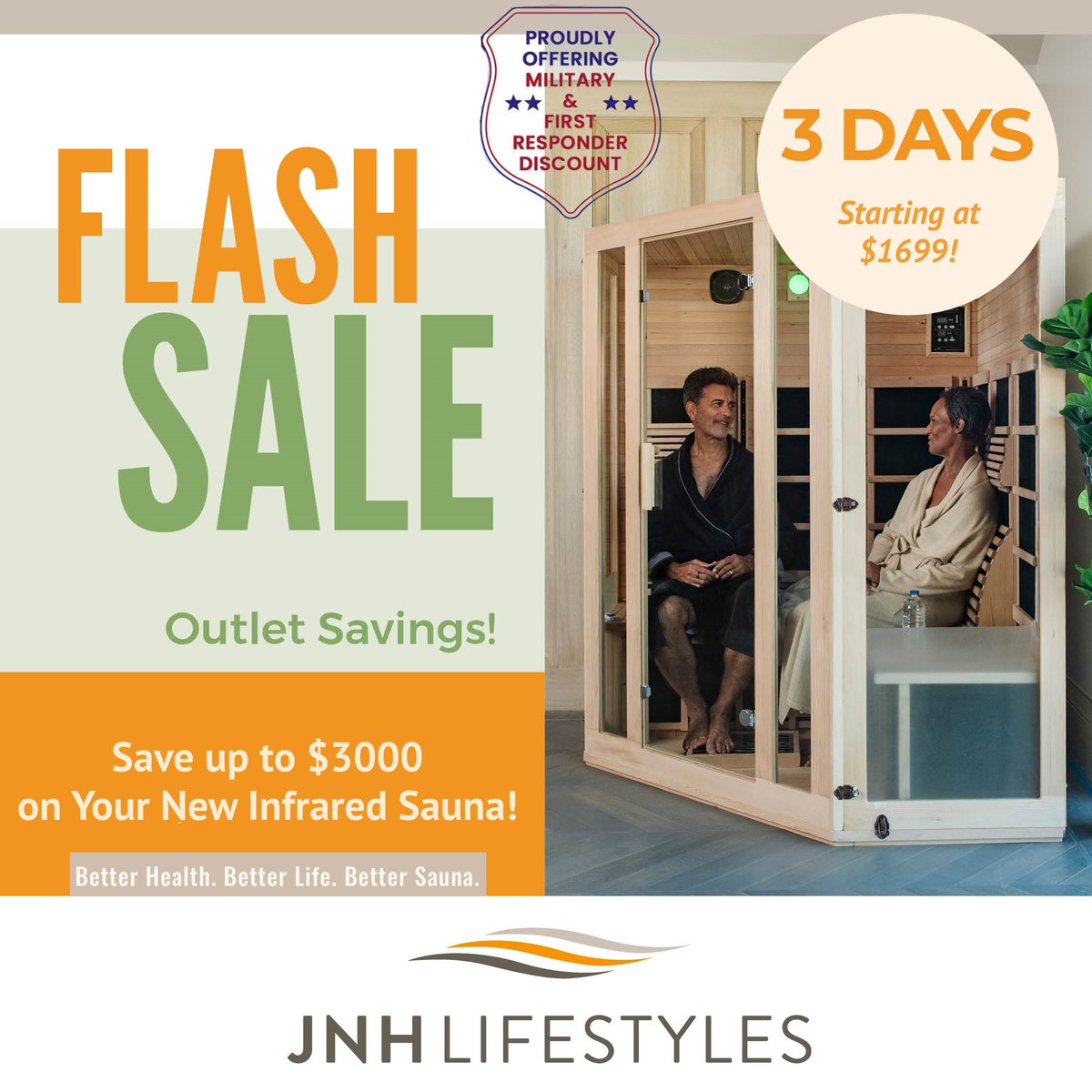 ⚡️💸🫰

jnhlifestyles.com/sale/
#Infraredsaunasale #infraredtherapy #saunasale #saunaflashsale #irsauna #homesauna #indoorsauna #saunasavings #sweatfromhome #saunaoutlet