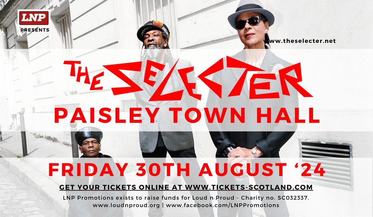 A significant ticket milestone now reached, support also agreed, couple of things to sort before we can let you know - watch this space for news in next week or so. Suffice to say Friday 30th August '24 @TheSelecter in #Paisley will be more than a gig, it's an event!