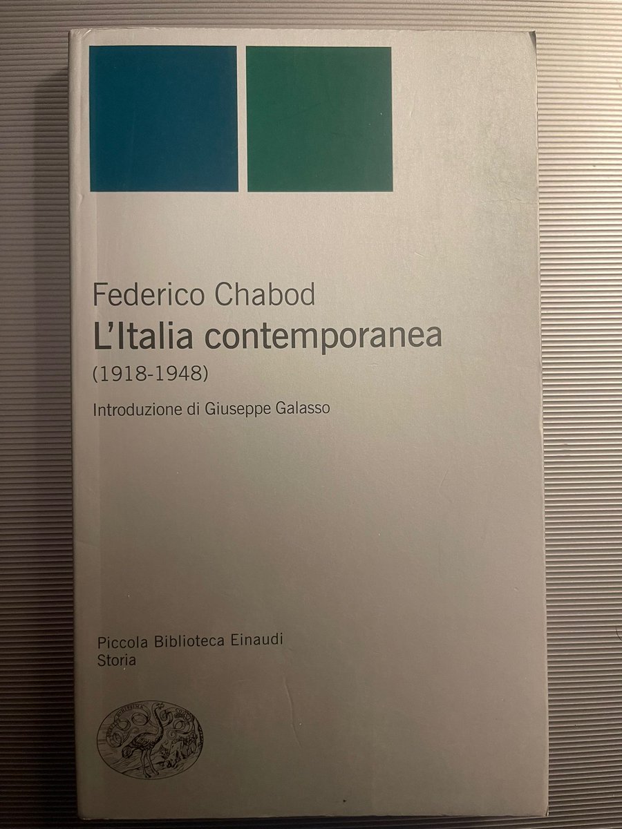 Il libro di oggi: 📘L'Italia contemporanea 1918/1948 - Federico Chabod #leggere #libridellacultura #14maggio #cultura #librodelgiorno