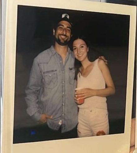 Polaroid of Noah and his fiancée,Brenna the day Post Malone brought him out during his show for the live debut of Dial Drunk! 😁