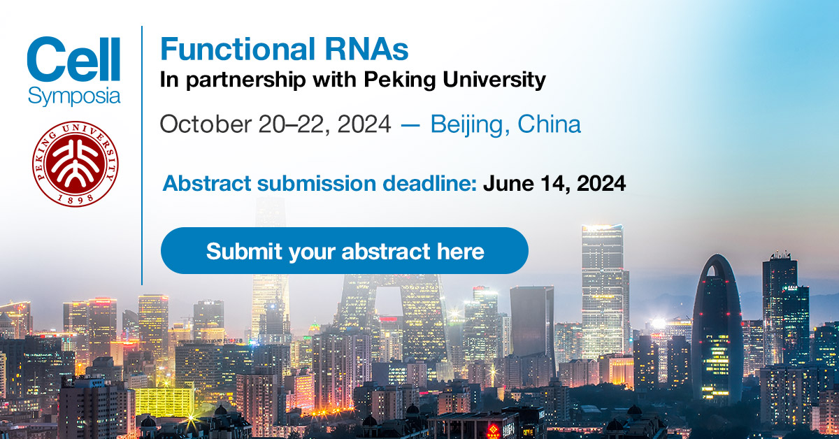 Hear invited speaker Amy Gladfelter @GladfelterLab discuss “The physical code of RNA in biomolecular condensates” @CellSymposia #CSRNAs24, October 20–22, 2024, Beijing, China. Submit your abstract before June 14, 2024 for a chance to join the program cell-symposia.com/rnas-2024/inde…