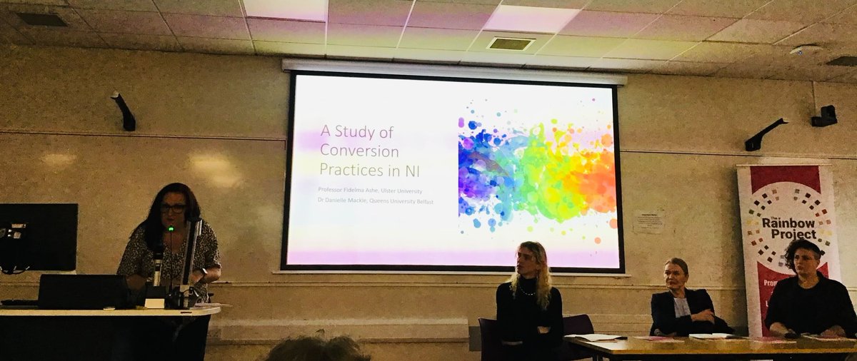 We attended the launch of important research today looking at the harms & danger in all types of 'conversion practices’ which stigmatize, shame & resultant trauma is the outcome for many survivors. A ban on this type of practice is urgent & necessary. rainbow-project.org/news/conversio…