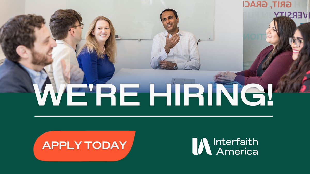 Transform America's religious landscape with us. Interfaith America seeks a motivated individual to join our executive office as a Public Affairs Assistant to the President. Apply today: bit.ly/3UlHjJD