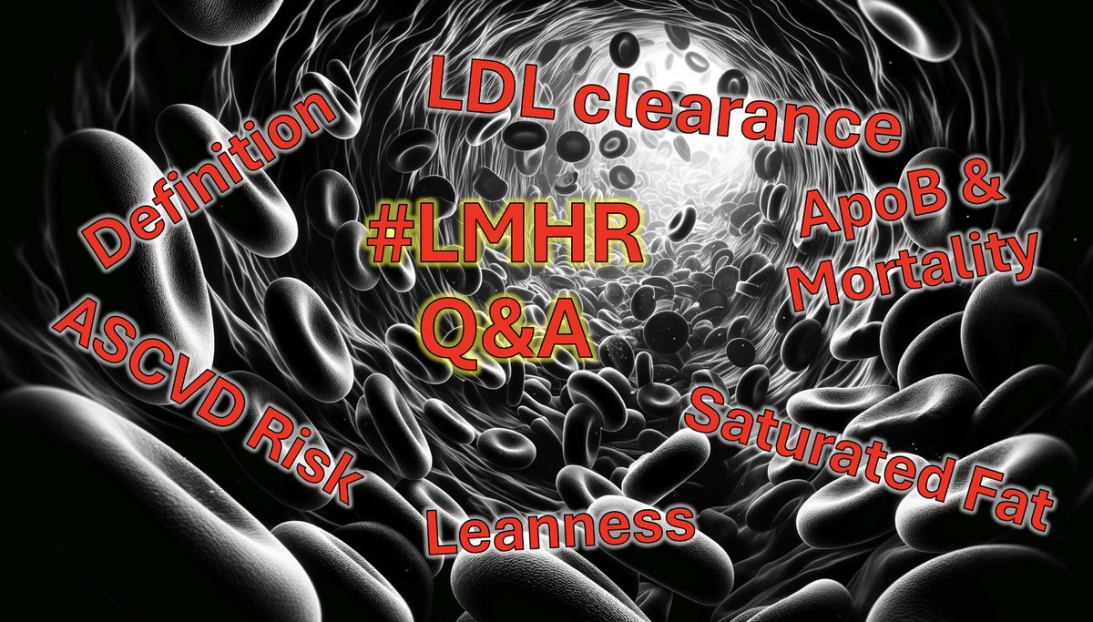 nicknorwitz's tweet image. 🚨#LMHR Q&amp;amp;A and Clarifications 🚨

👉CRITERIA &amp;amp; “LEANNESS”

LMHR Criteria are the union of 3 markers 
LDL-C ≥ 200 mg/dl
HDL-C ≥ 80 mg/dl
TG ≤ 70 mg/dl

No BMI/Body comp criterion

“Lean Mass” derives from the empirical observation that this lipid triad presents particularly in