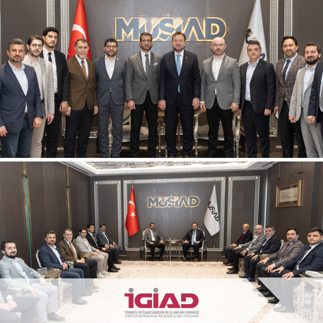 İGİAD Kurumsal İlişkiler Komisyonu MÜSİAD'ı Ziyaret Etti İGİAD Kurumsal İlişkiler Komisyonunun planlaması ile MÜSİAD (@MUSIAD) Genel Başkanı Mahmut Asmalı (@MahmutAsmali) Bey ve heyetine, İGİAD Yönetim Kurulu Başkanı Hüseyin Akça ve yönetim kurulu üyelerimiz ile kurumsal