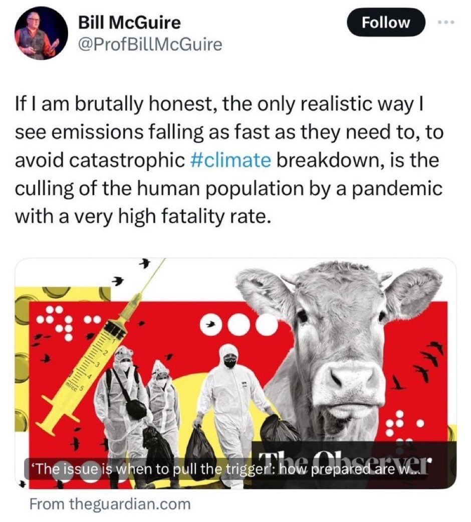 @elonmusk “Culling of the human population”