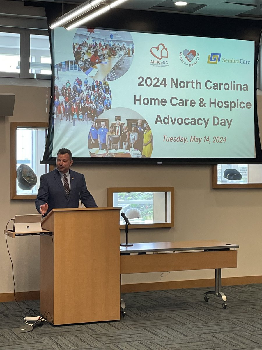 Senator @TimMoffitt spoke with our nearly 200 advocates about how they can truly make a difference and facilitate change by standing up for what they believe in. Thank you Senator for taking the time to share your insight with our group today! @AHHCNC