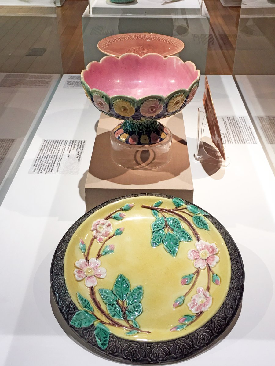 See colorful examples of Majolica and the many forms it took in the Victorian home in "The Wit &amp; Whimsy of Victorian Majolica."⁣⁣
⁣⁣
On display in the Forsyth Galleries through June 9, 2024. ⁣
⁣
➡️ TX.AG/VMajolica ⁣⁣
