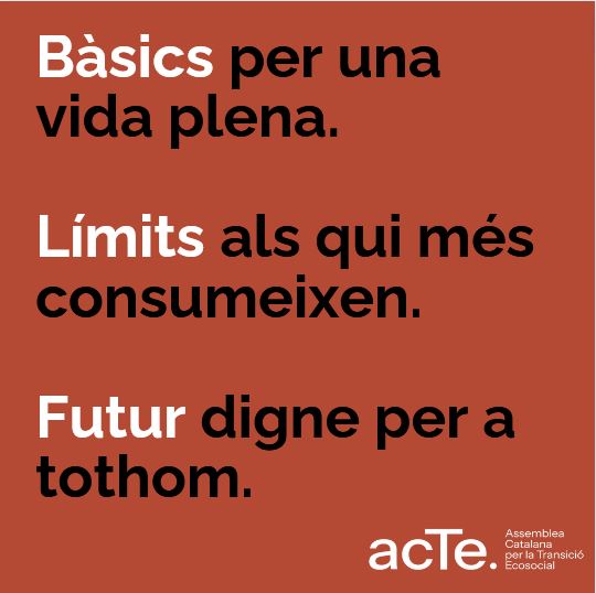 ✴️Tres eixos crítics per abordar una transició ecosocial justa. Des d'aquest punt de partida, el passat 7 de març, vam exposar 52 mesures per la transició ecosocial.