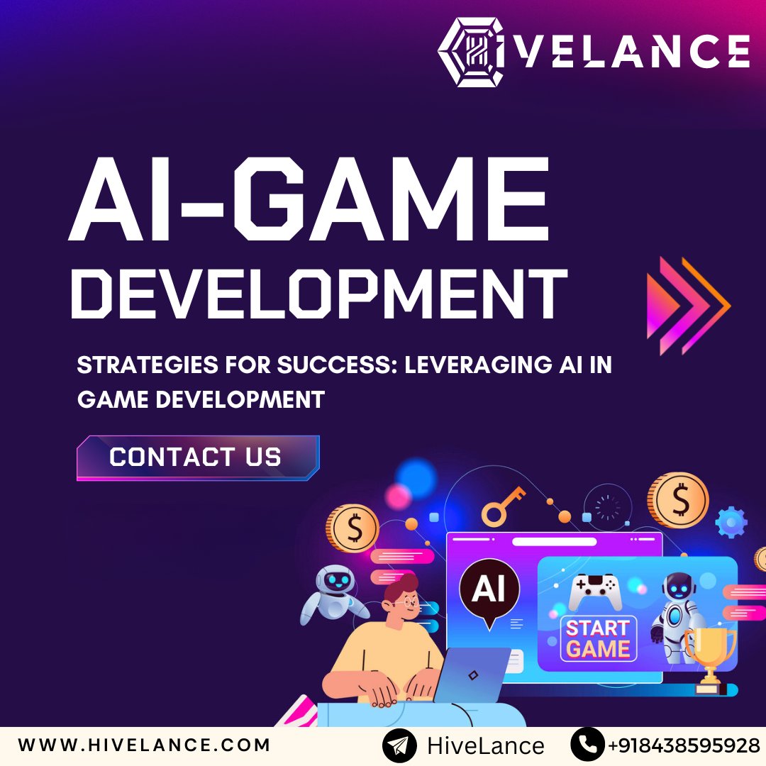 Don't miss this chance to level up your game creations and bring innovation to your Gaming worlds

Explore here <> hivelance.com/ai-game-develo…

#hivelance #AI #artificialintelligence #AIGameChanger #aigamedevelopment #technology #NPCS #gamedevelopment #blockchain #metaverse #vr