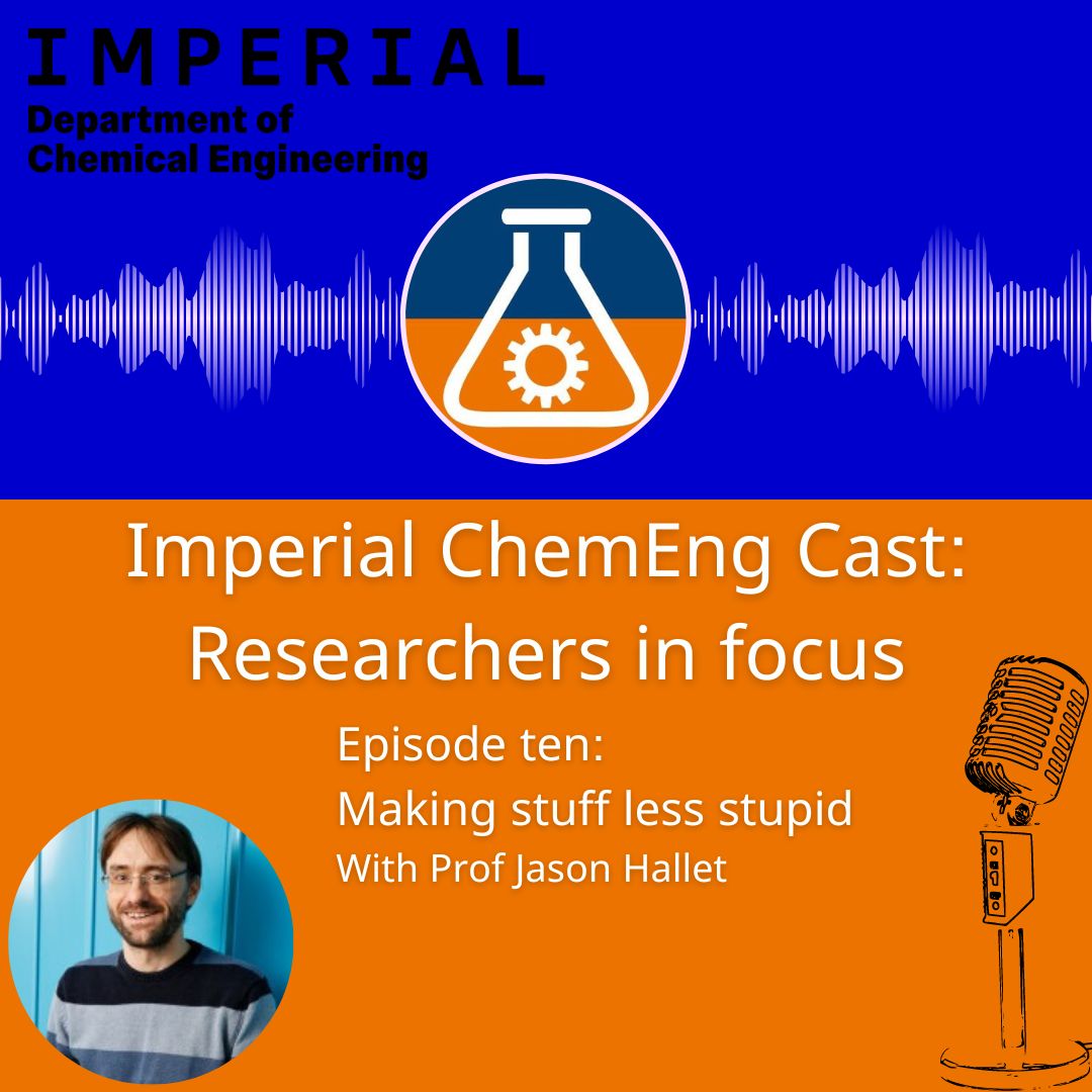 A new episode of our podcast series is out! In this episode, we speak to @HallettGroup , Professor of Sustainable Chemical Technology. He tells us all about his work, as well as discussing his journey to Imperial. Link below: open.spotify.com/episode/5ME3B7…