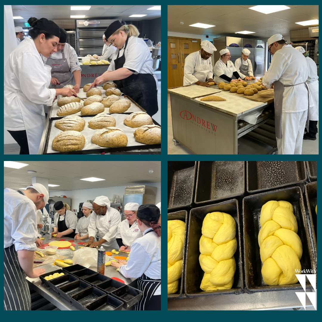 This morning was very busy in the test bakery as Finbar and Rachel had students from SERC in for a bakery workshop. 🍞🍰

#WorkWithAndrewIngredients
#Sourdough #SpeltandHoney #Pizza #DanishPastries
#BakeryIndustry #BakeryWorkshop #BakeryDemo #BetterOffAtSERC  #BakerySkills