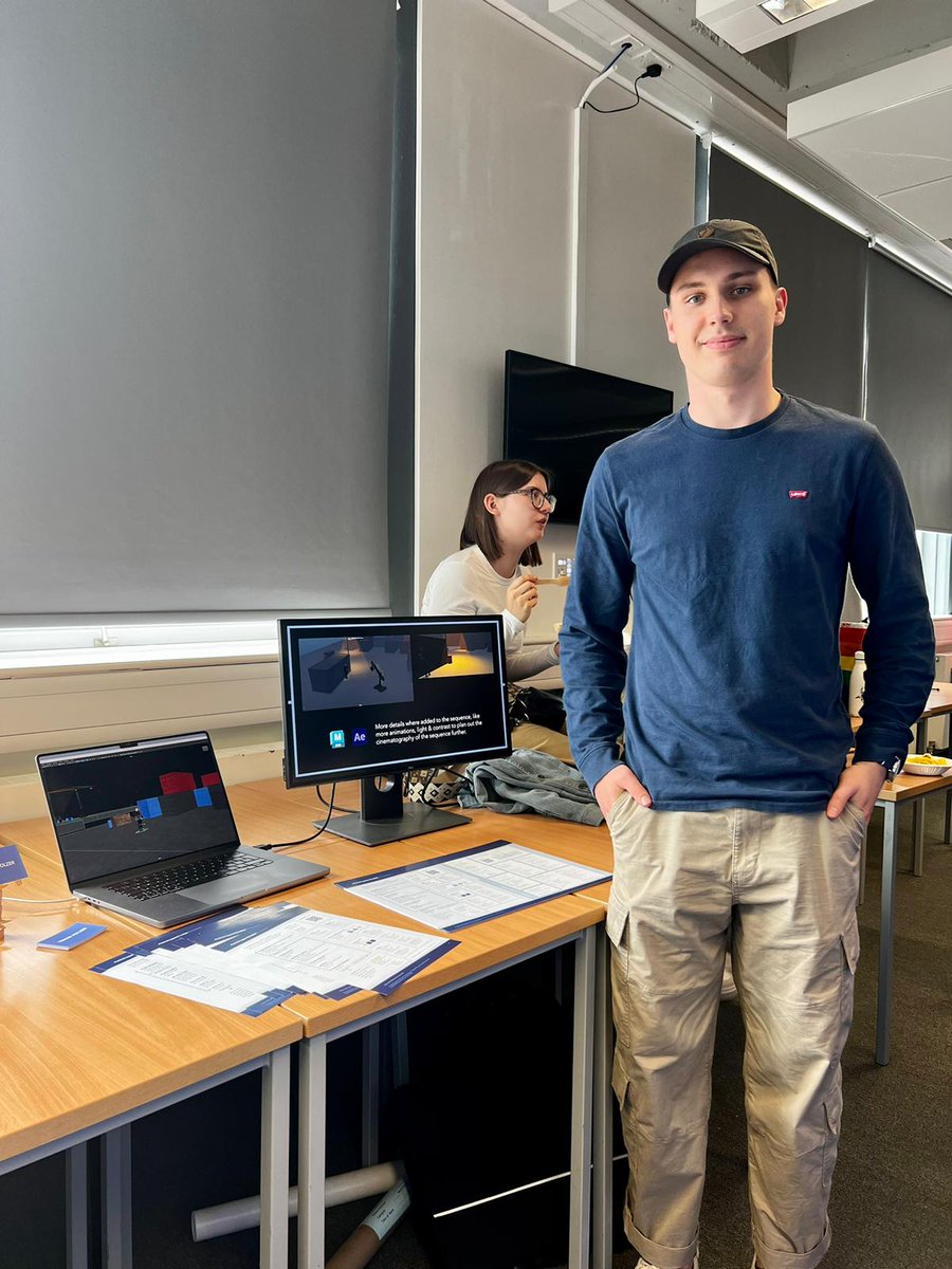 👾 | An exciting day for our final year Applied Informatics students from @EdNapierSCEBE as they present their honours projects! With subjects ranging from Animation for Games to Web Design and Development, it’s great to see the variety of work produced by our talented students!