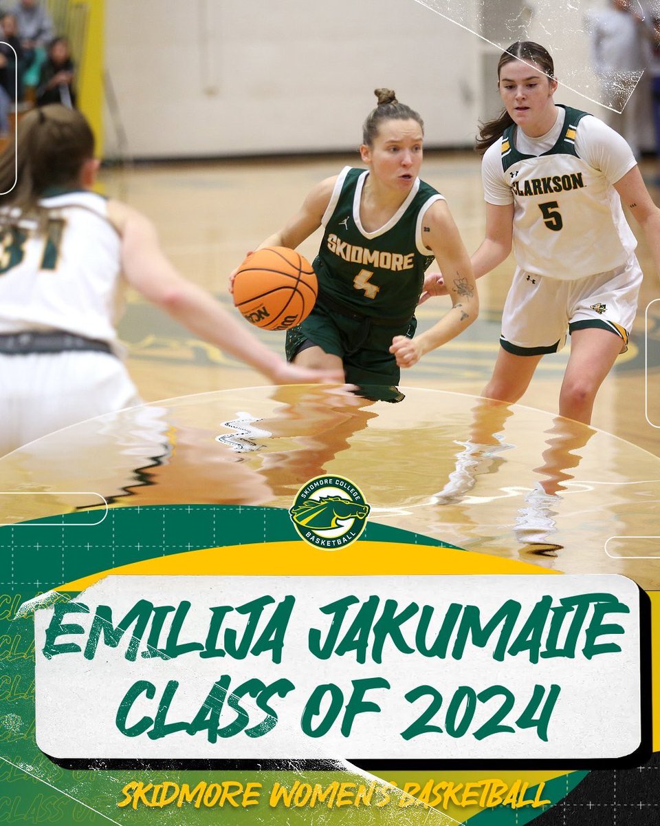 It’s officially graduation week &amp; time to shine the spotlight on our seniors. 1st up is Emilija Jakumaite. 
 
Emilija is Business &amp; Management major from Lithuania 🇱🇹 that averaged career-best marks in games played, minutes, points, blocks &amp; steals in her senior season #giddyup🐎