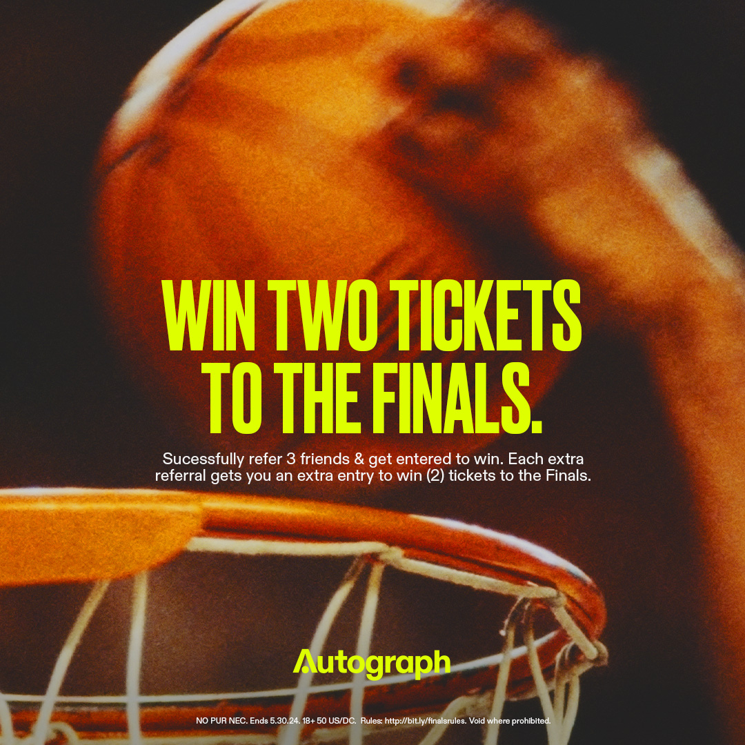 The Finals. For free. We're giving away two tickets on the Autograph app 👀 Who you taking with you? Enter now→ link.ag.fan/fanfinals