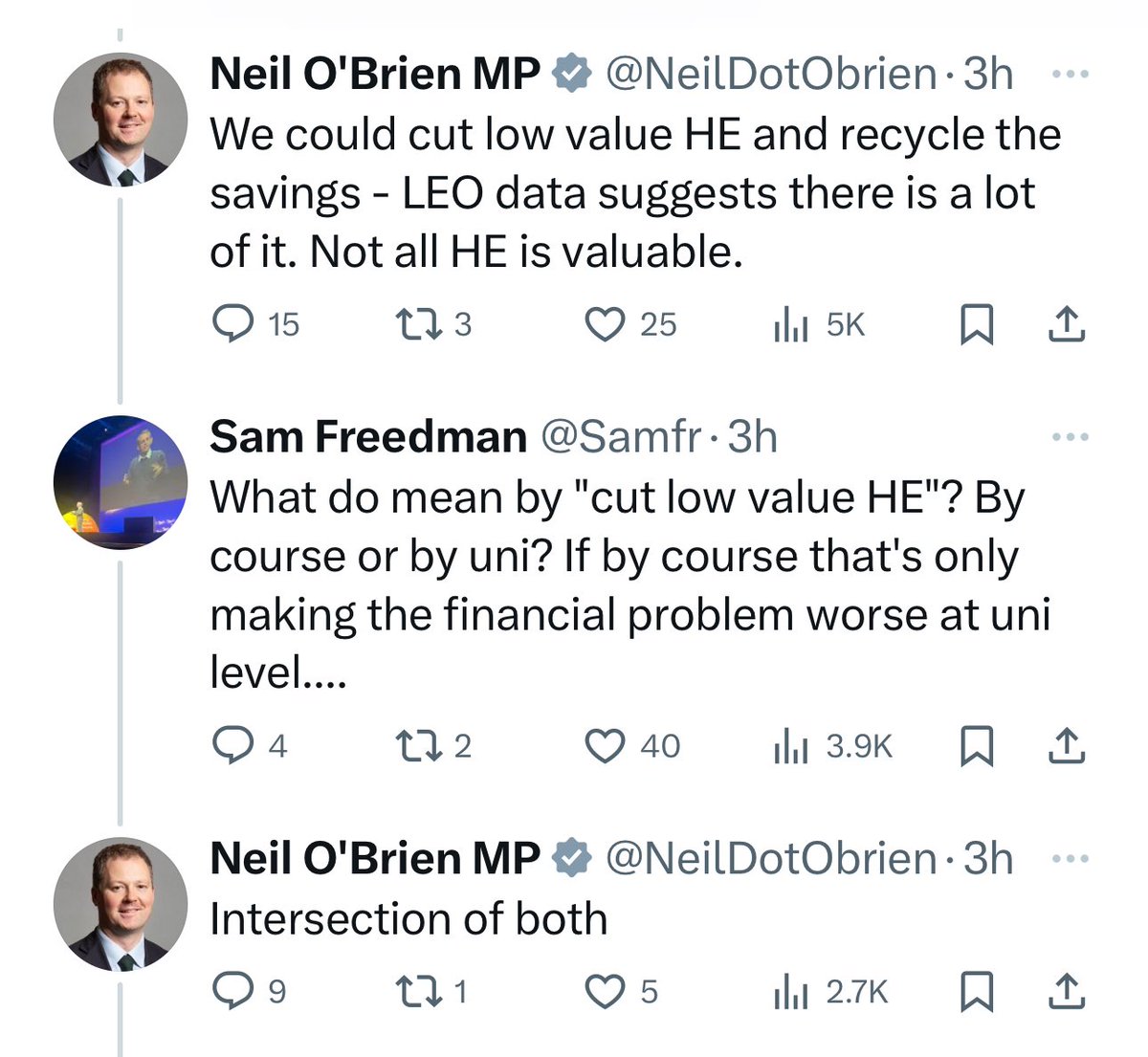 An MP talking about destroying key anchor institutions & significant employers in their communities, providers whose work is vital to local, regional & the national economy, places that across the board change lives for the better … mindless destruction driven by divisive hate