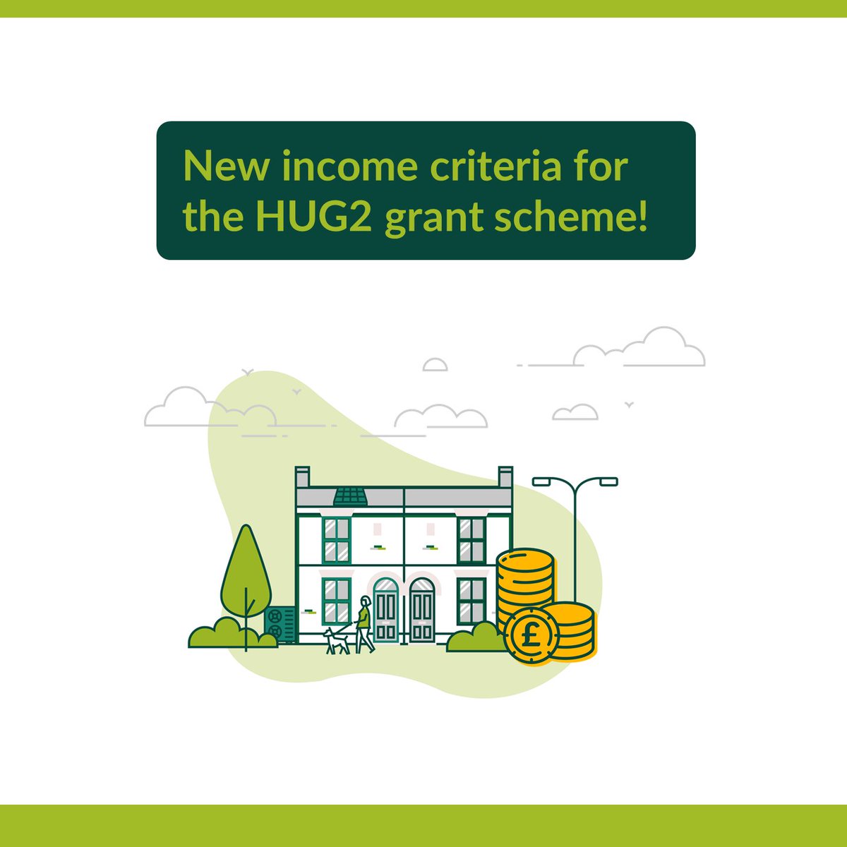 Good news! There has been a change to the Home Upgrade Grant, and more people may now be eligible under income requirements. To see if you may be eligible, see the new income criteria bit.ly/AoEHUG2 To send us an application, fill out this form bit.ly/AoEGFRF