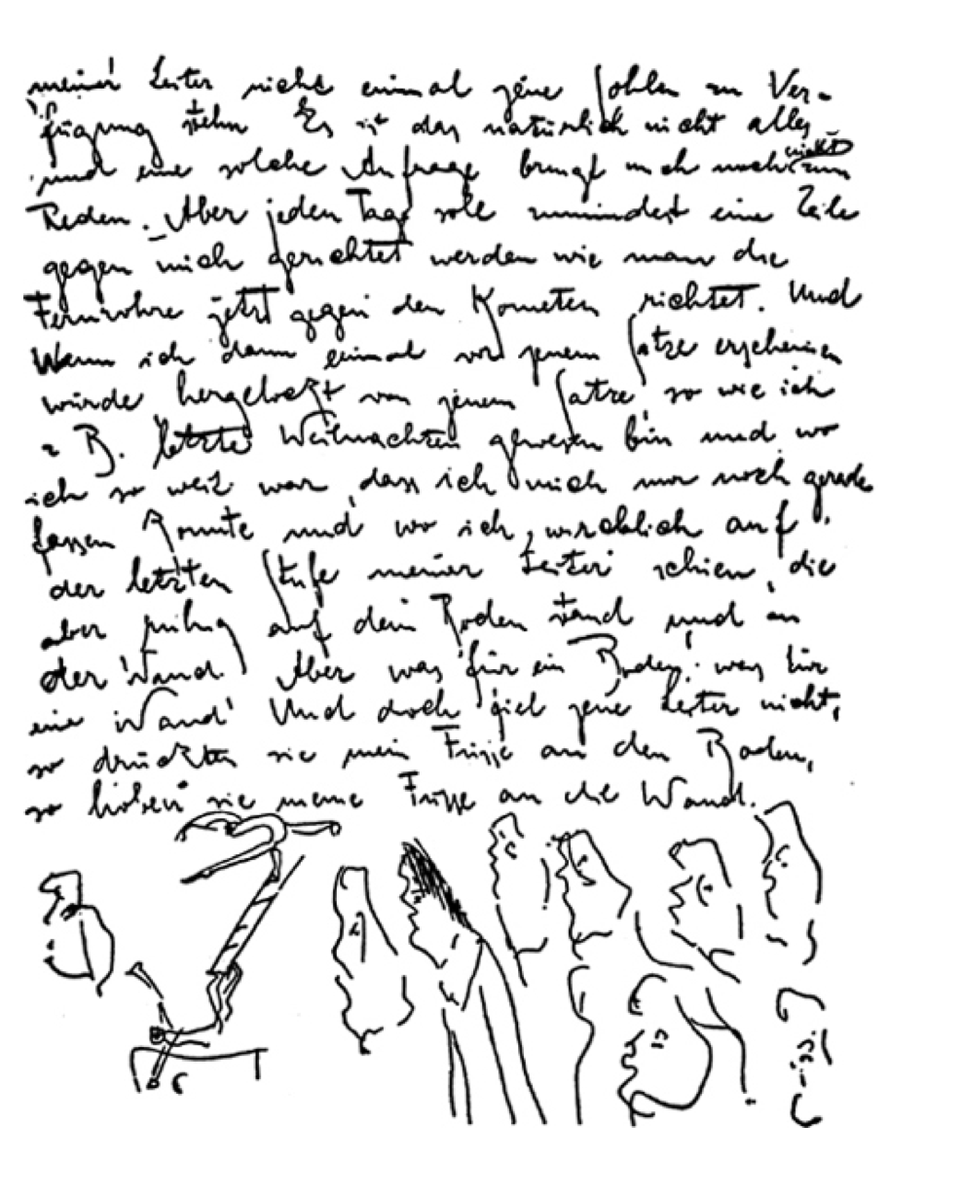 18. A page of Franz Kafka's diaries