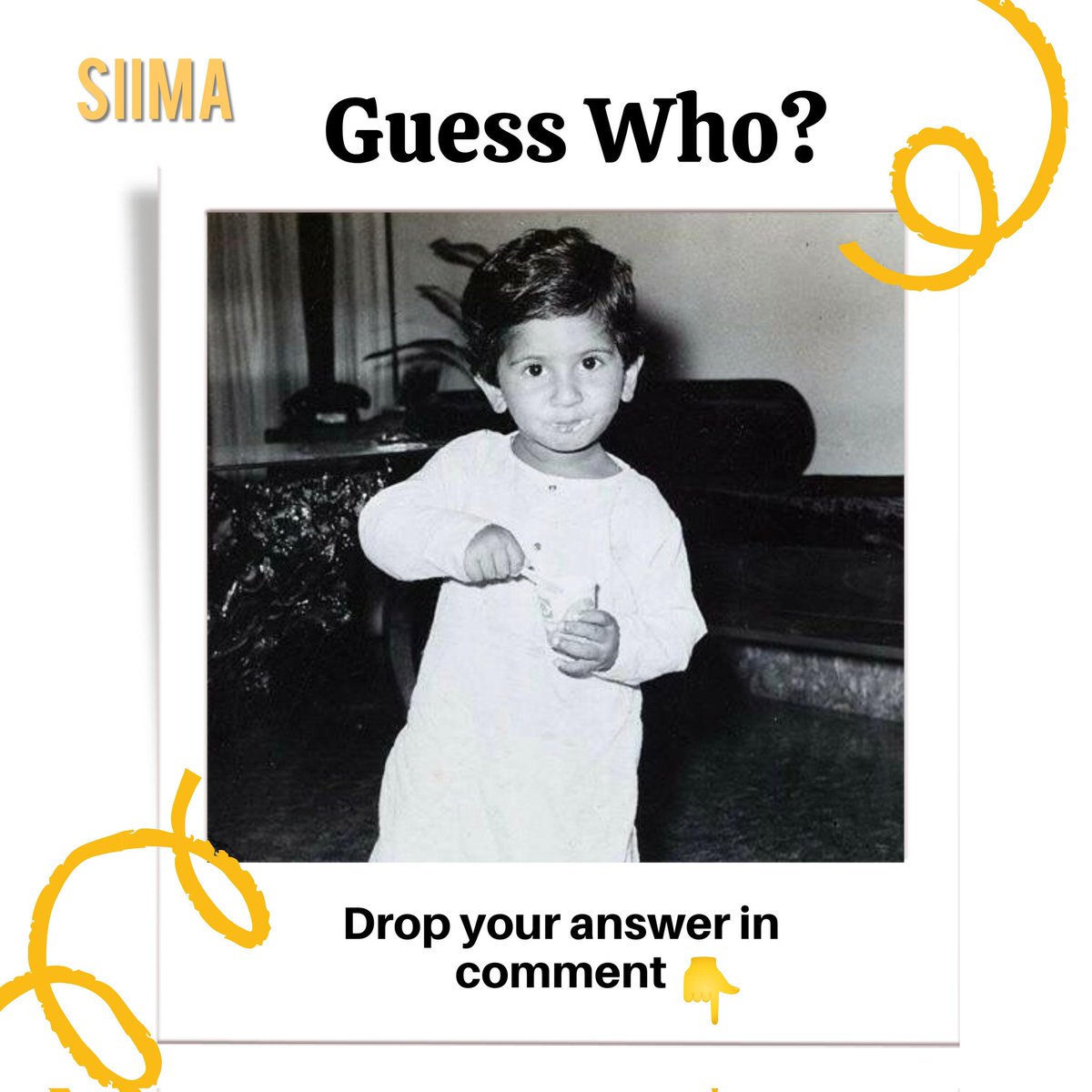 Who do you think this cute kiddo transformed into? Leave your guesses in the comments below! 🔍 

#guesswho #guesswhocontest #malayalam #telugu #tamil #mollywood #tollywood #kollywood #siima