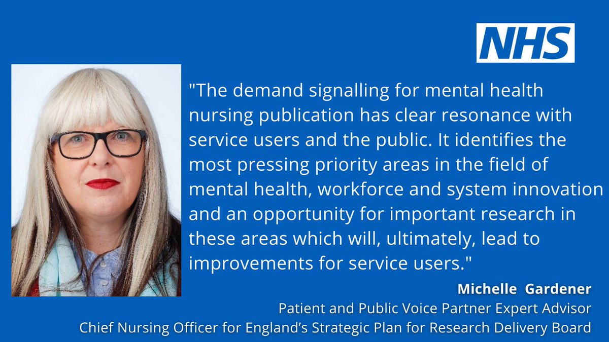 The Research demand signalling: Mental health nursing report published earlier this week demonstrates how we are continuing to deliver on the @CNOEngland's strategic plan for research. Read more here #teamCNO: england.nhs.uk/long-read/rese…