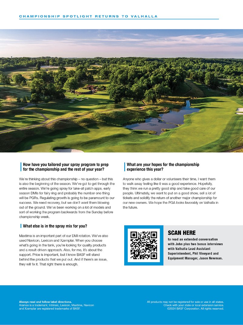 New turf on fairways and tees. A new solution to help treat that turf. A look at what’s different as a major championship returns to Valhalla.

<a href="/BASFTurf_us/">BASF Turf US</a>

golfcourseindustry.com/article/champi…