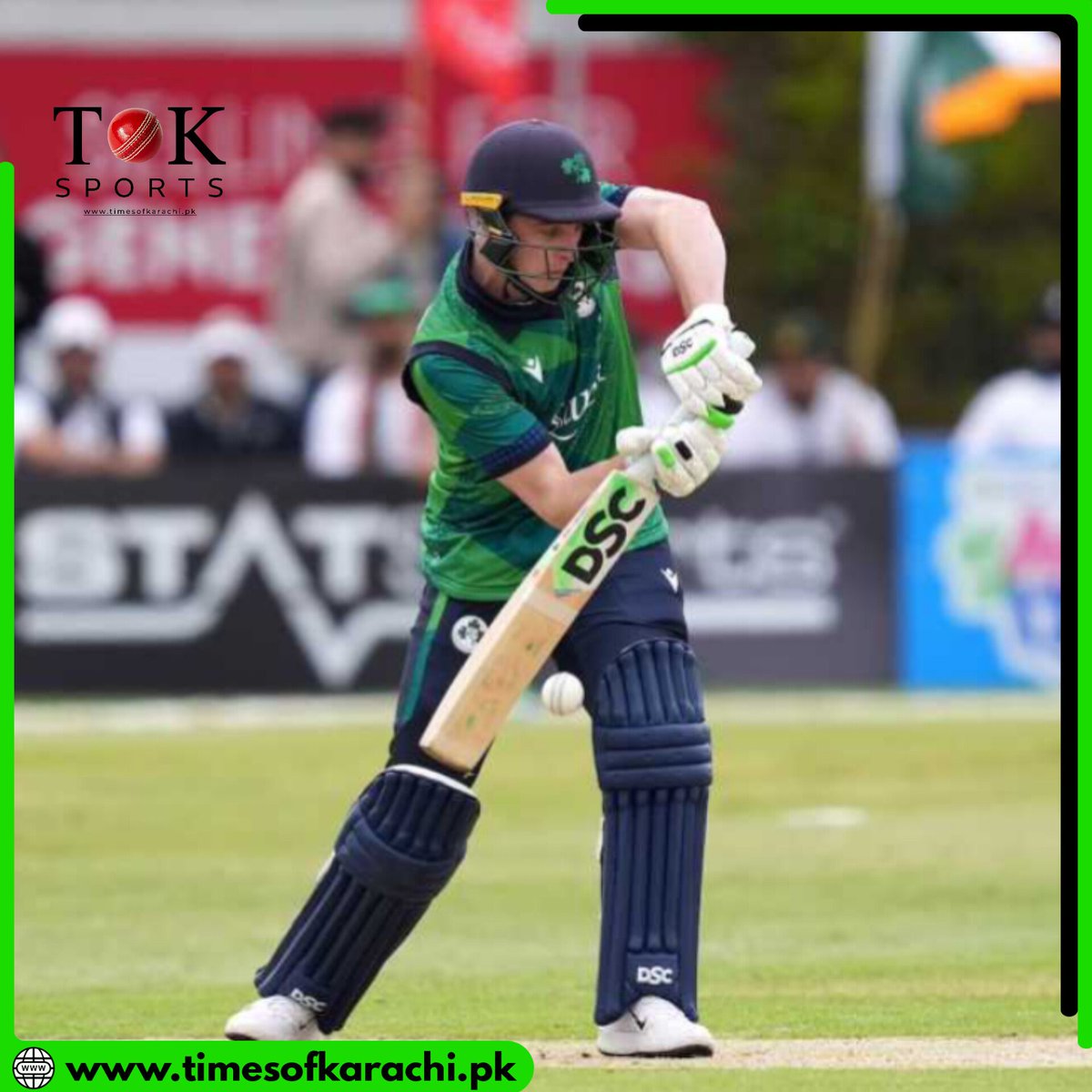 Lorcan Tucker reached his fifty in just 29 balls as Ireland scored 95/1 after 10 overs.

#TOKSports #LorcanTucker #PakvIre
