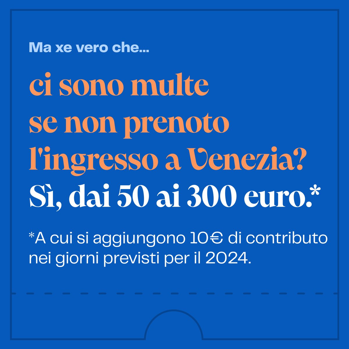 Il QR code per l’ingresso al centro storico è obbligatorio per evitare di incorrere in sanzioni, nei giorni in cui la sperimentazione è attiva. ➡ Clicca sul link 👉cdamedia.veneziaunica.it/video/ci-sono-… 💬Trovi tutte le info su cda.ve.it #contributodiaccesso #cdave