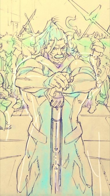 「beard sword」 illustration images(Latest)