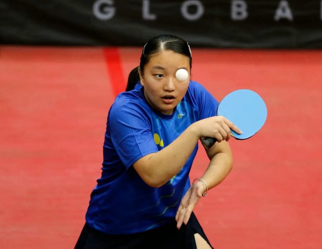 Evana Thapa Magar of Nepal played shots against Sadia Mou of Bangladesh during the Quarterfinal match of Olympic Qualification on Tuesday. She won the match in a 4-3 set. She will be playing against Bandara Bimandee of Sri Lanka in the Semifinal tomorrow. 

📷: <a href="/Thapakeshav7/">keshav thapa</a>
