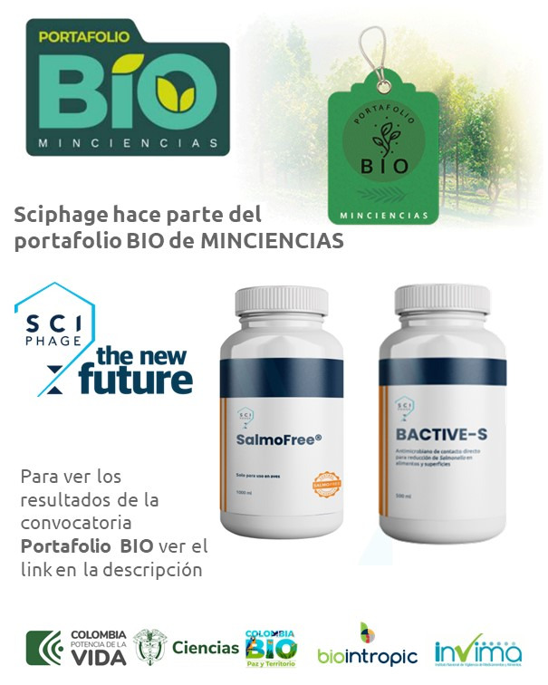 ¡Sciphage seleccionado para el Portafolio BIO del MinCiencias y Colombia BIO en colaboración con Biointropic! 🌱🔬

mundobiotec.com/wp-content/upl…