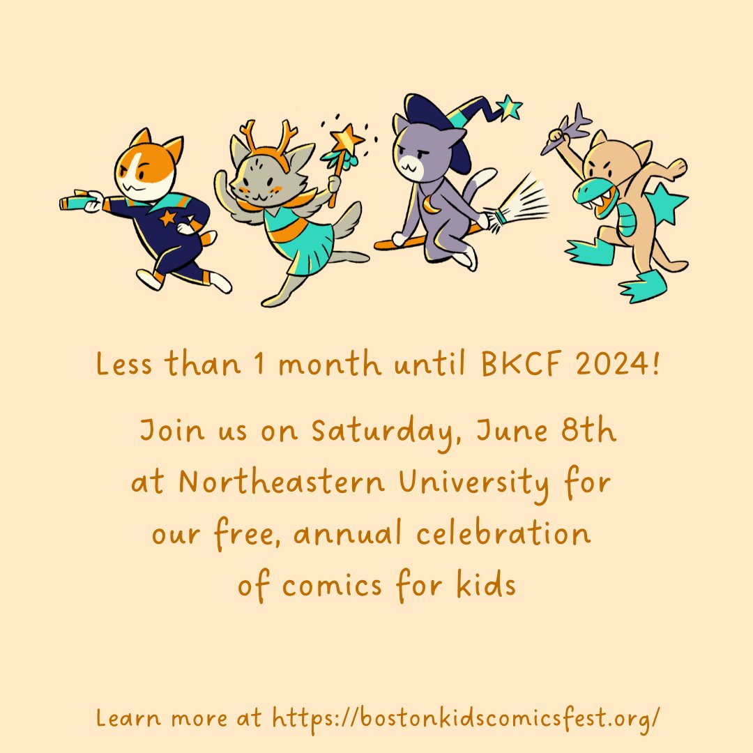 Can you believe there's less than 1 month left until BKCF 2024? In addition to our 5 talented special guests (@nickbruel, @boltcity, @porliniers, @colleenaf, and @mariswicks), you can meet 40+ cartoonists, artists, illustrators, publishers, and educators exhibiting their work!