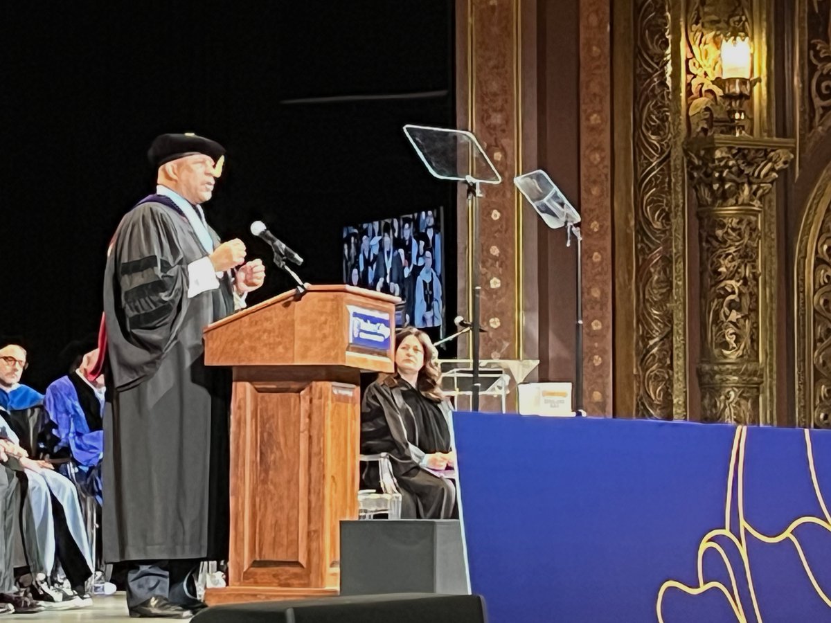 As our Counseling & Clinical Psychology & Human Development grads embark on lives of purpose, Medal for Distinguished Service recipient @CSUDHPrezParham shares wisdom: “Find your own truth & challenge yourself to see if you have the courage to speak it and live it.”
