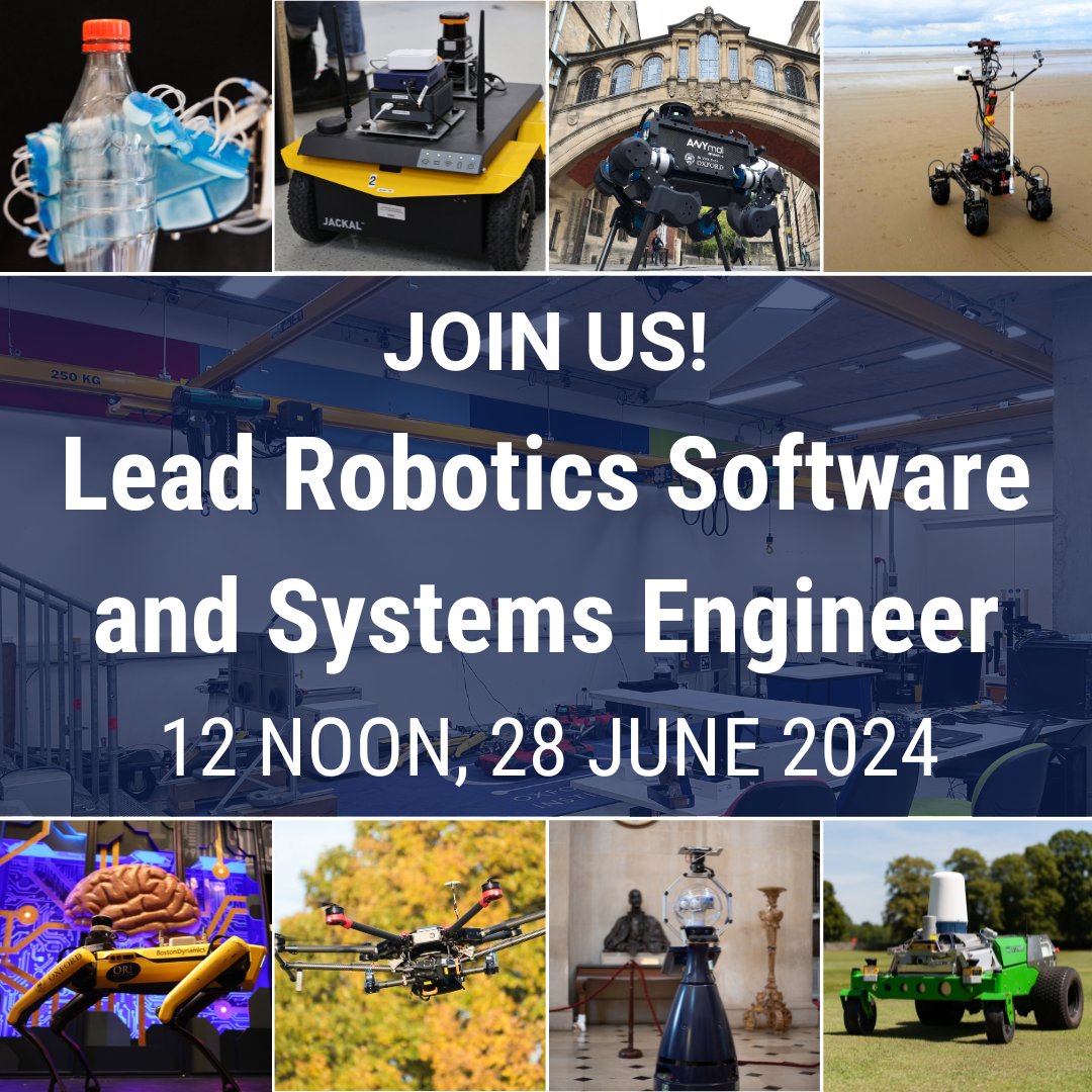 We're hiring a Lead Software and Systems Engineer to accelerate the research activities of the ORI. The role requires great people and engineering skills, and a love of making things work! Applications close 12pm 28th June, see head to eng.ox.ac.uk/jobs to apply @oxengsci