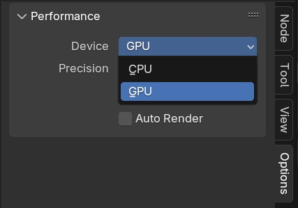 The GPU Compositor is now official! 🎉 Blender 4.2 LTS will make use of your GPU to power compositing setups. Available in the Options tab in the Compositor sidebar, and the Performance panel in Render Properties. Congratulations VFX module! projects.blender.org/blender/blende… #b3d