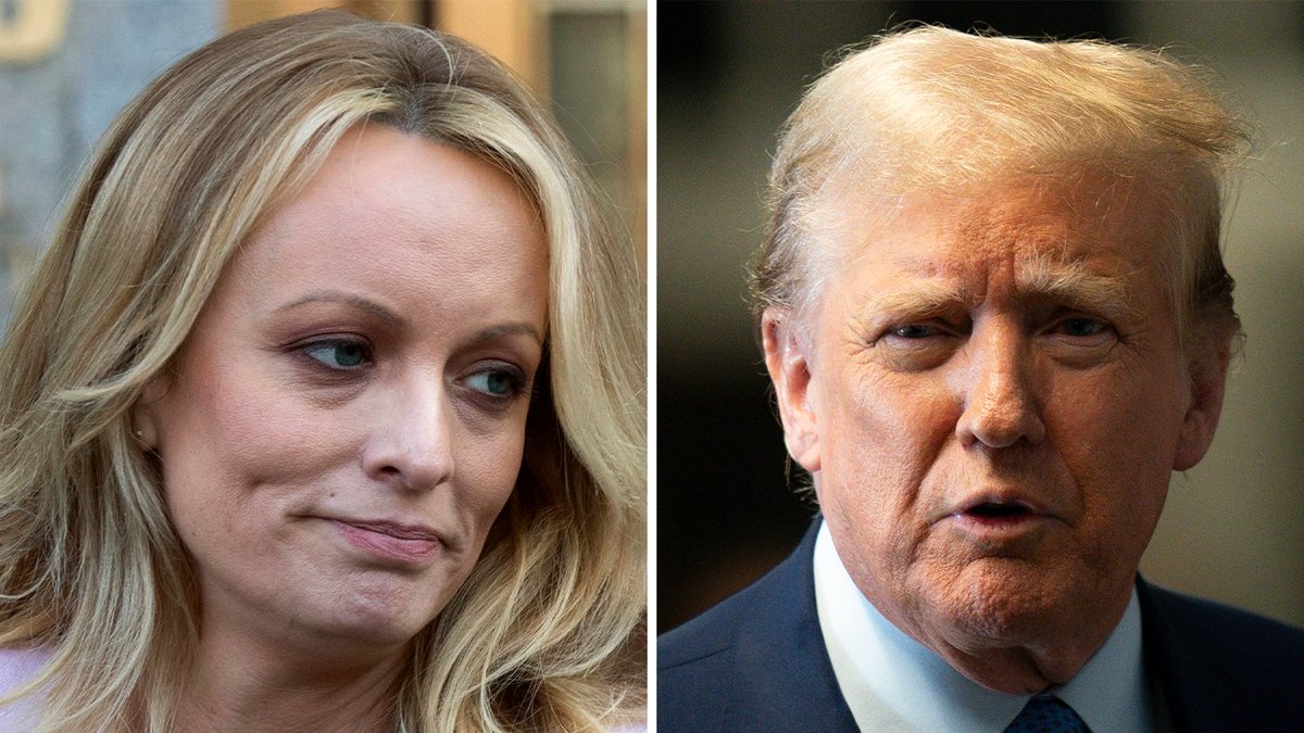 Stormy Daniels's lawyer said his client wore a bulletproof vest up until she entered the Manhattan courthouse to testify in the Trump hush money trial. Read more: bit.ly/3UZDRol