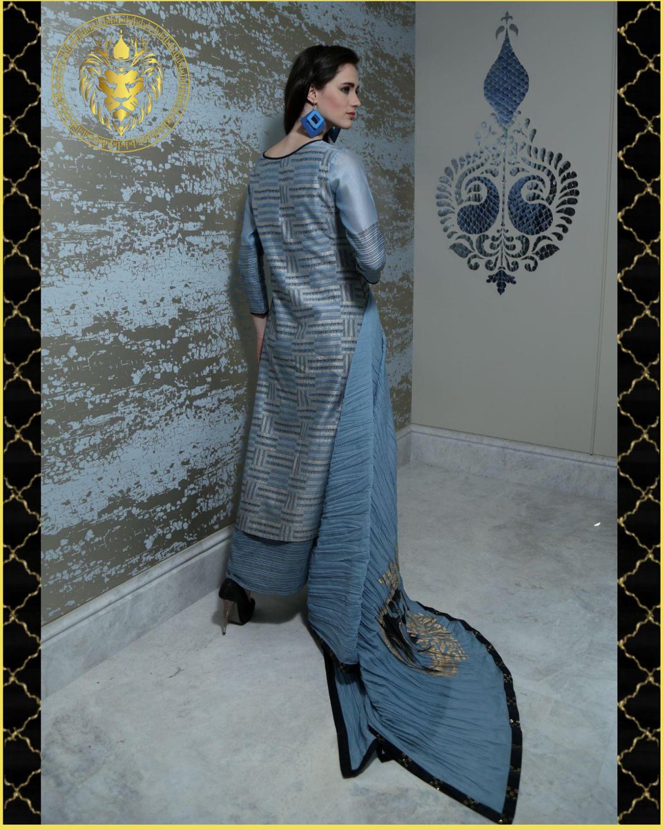 KALLOS GRAPHEIN- Jet Black & Pearl Blue Cotton Silk kurta set with “Calligraphy' hand printing is embellished with diamantes.
Follow me on Instagram @princeabcouture
#PrinceABCouture #Lionstribe #womenswear #womensfashion #dress #fashion #Fashionista #embroidery #prints