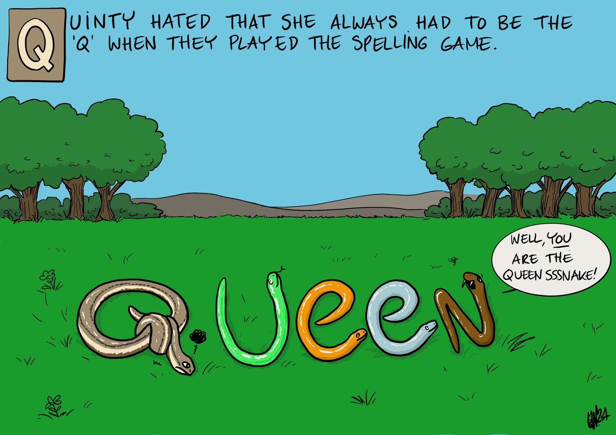 Q is for Queen (royally late this week) #AnimalAlphabets @AnimalAlphabets