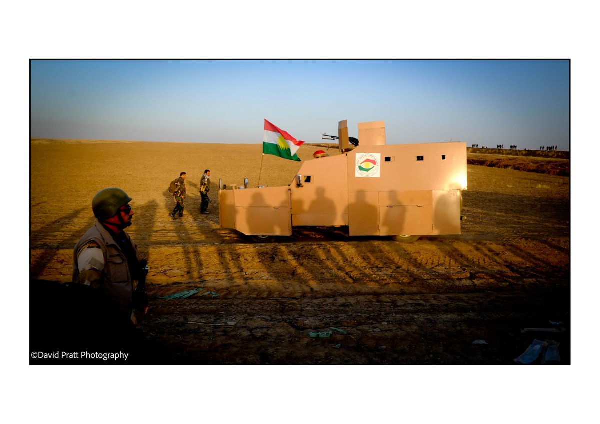 Photo Diary Archive: Kurdish improvised armoured car during start of liberation of Mosul Northern Iraq 2016 See more of my war, documentary and fine art photography at: davidpratt.co.uk