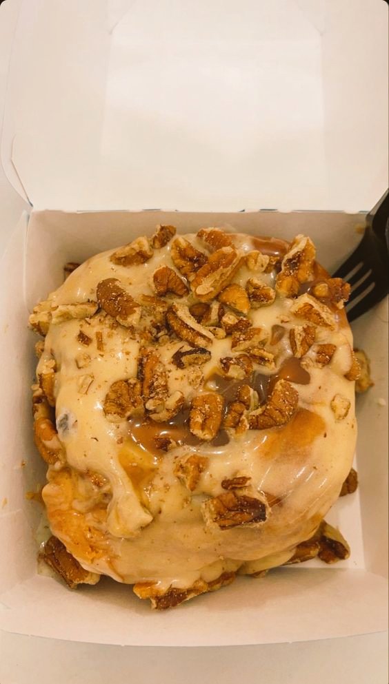 Caramel Pecan Bon from Cinnabon❤️🫶