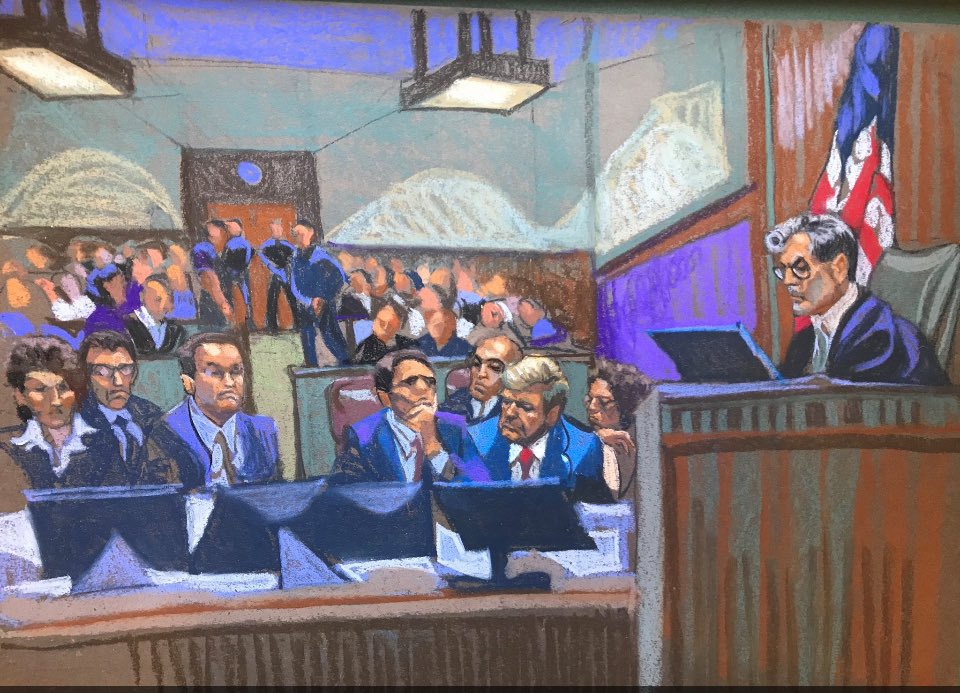 Trump wondering “why are all the good lawyers at their table? #TRUMPTRIAL