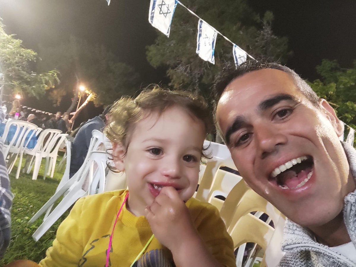 Last year on the eve Independence Day, there was a basketball game of Omri’s favorite team, @MaccabiTLVBC 💙🏀💛 Omri took Roni to the Kibbutz celebration on his bike and he had so much fun with her that he missed the first quarter - something he never did because for him every…