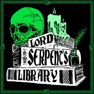 @Pcast_ol @tpc_ol @pds_ol @wh2pod @ncore_ol @movies_ol @sports_ol @cbc_ol Listen to Lord Serpent's Library, the horror/comedy fiction anthology podcast! Lord Serpent is a wannabe horror writer who kidnaps people off the street and forces them to read his stories. It's like Tales from the Crypt or Goosebumps for adults. Everywhere you find podcasts! 💀