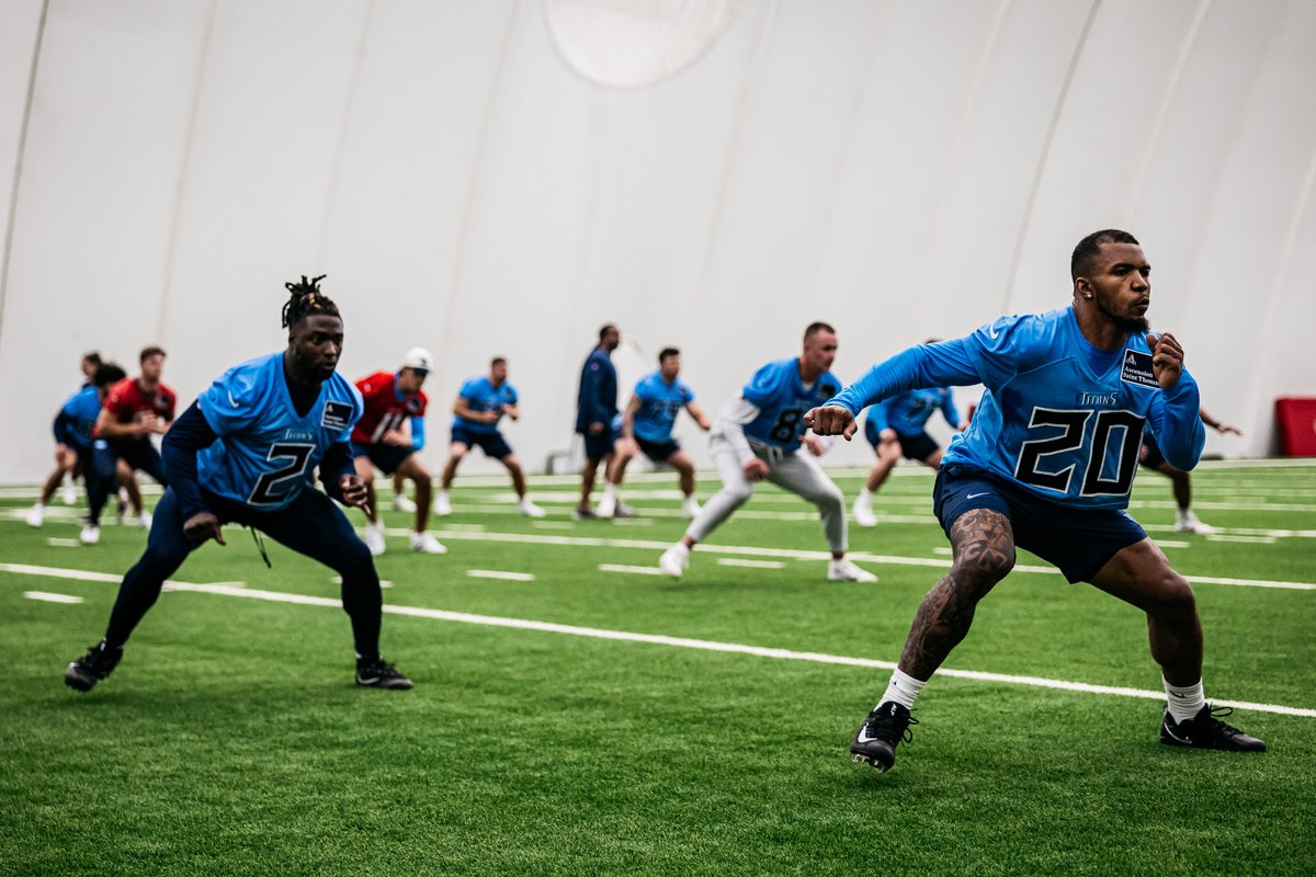 'I am not counting touches in terms of rushes. I'm counting, 'Hey, you got 10 rushes, but you also got six catches, and that's a total of 16.' @Titans excited about the possibilities with running backs Tony Pollard, Tyjae Spears. READ bit.ly/44XLjDX