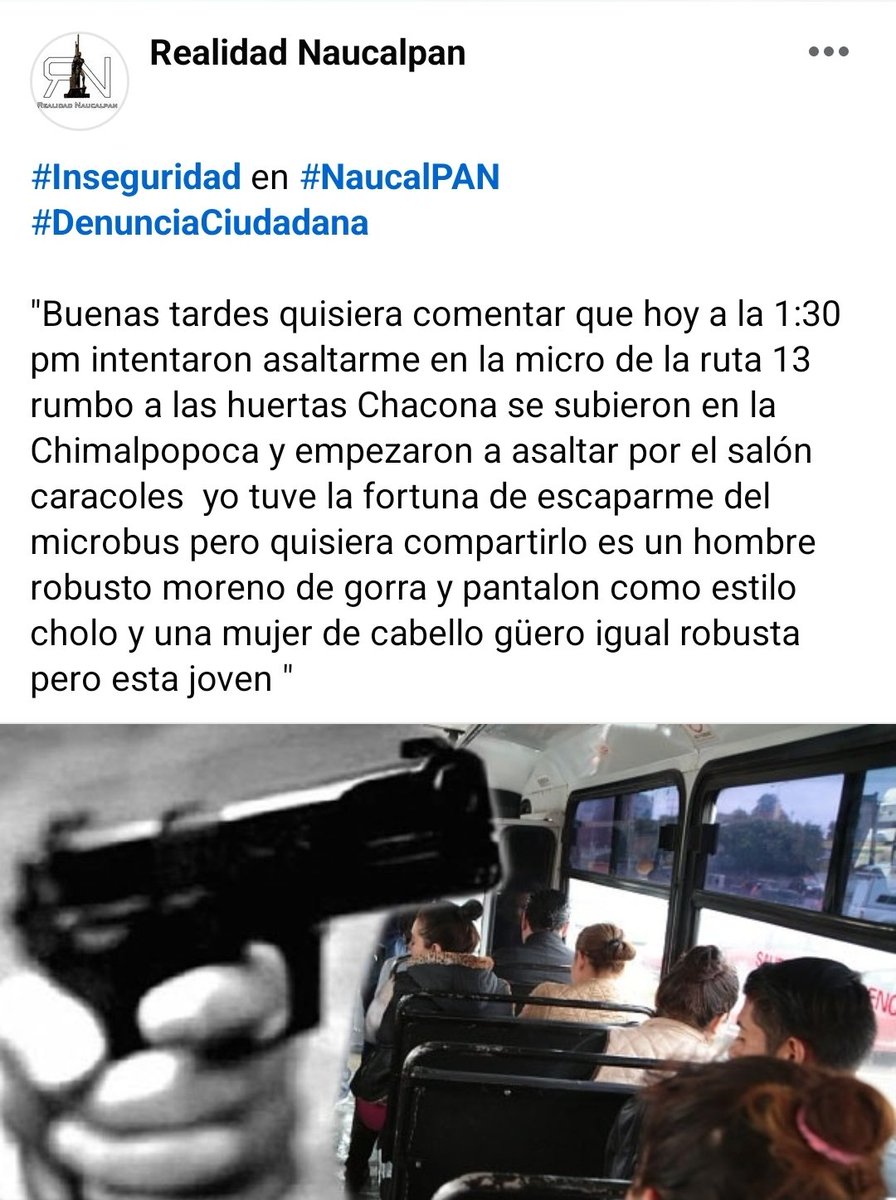 #Inseguridad en #NaucalPAN @GobNau @PoliciaNau @SS_Edomex @C5Edomex @GobiernoMX