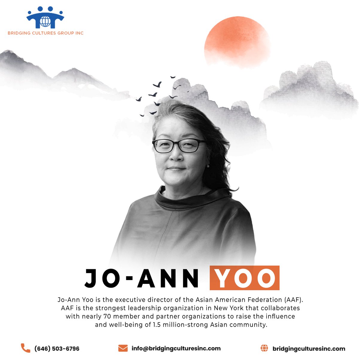 During #AAPIHeritageMonth, we honor Jo-ann Yoo, Executive Director of the @AAFederation. Her leadership in promoting the welfare and prosperity of Asian Americans in New York is inspiring.

#BCG #DEI #Leadership #CommunityService #AAPI