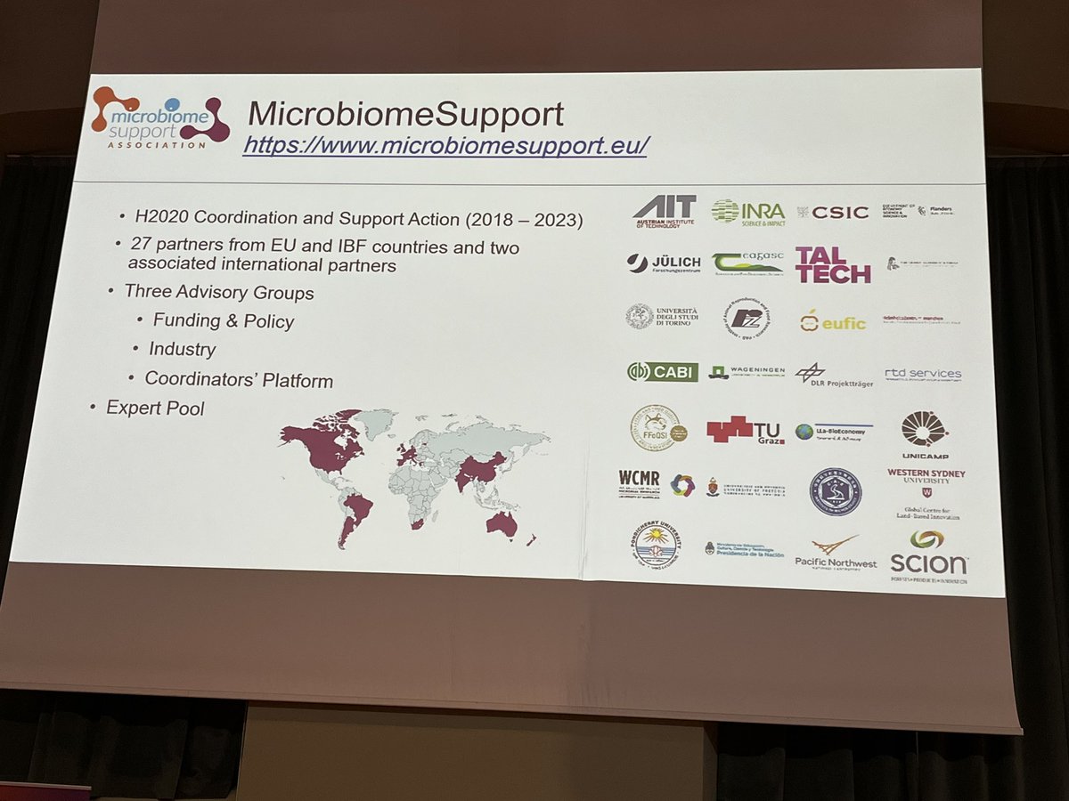 @SessitschAngela tells us about the new @MicrobiomeEU association that builds on the previous EU project of the same name. New members (institutes and companies) now welcome to join. See also microbiomesupport.eu