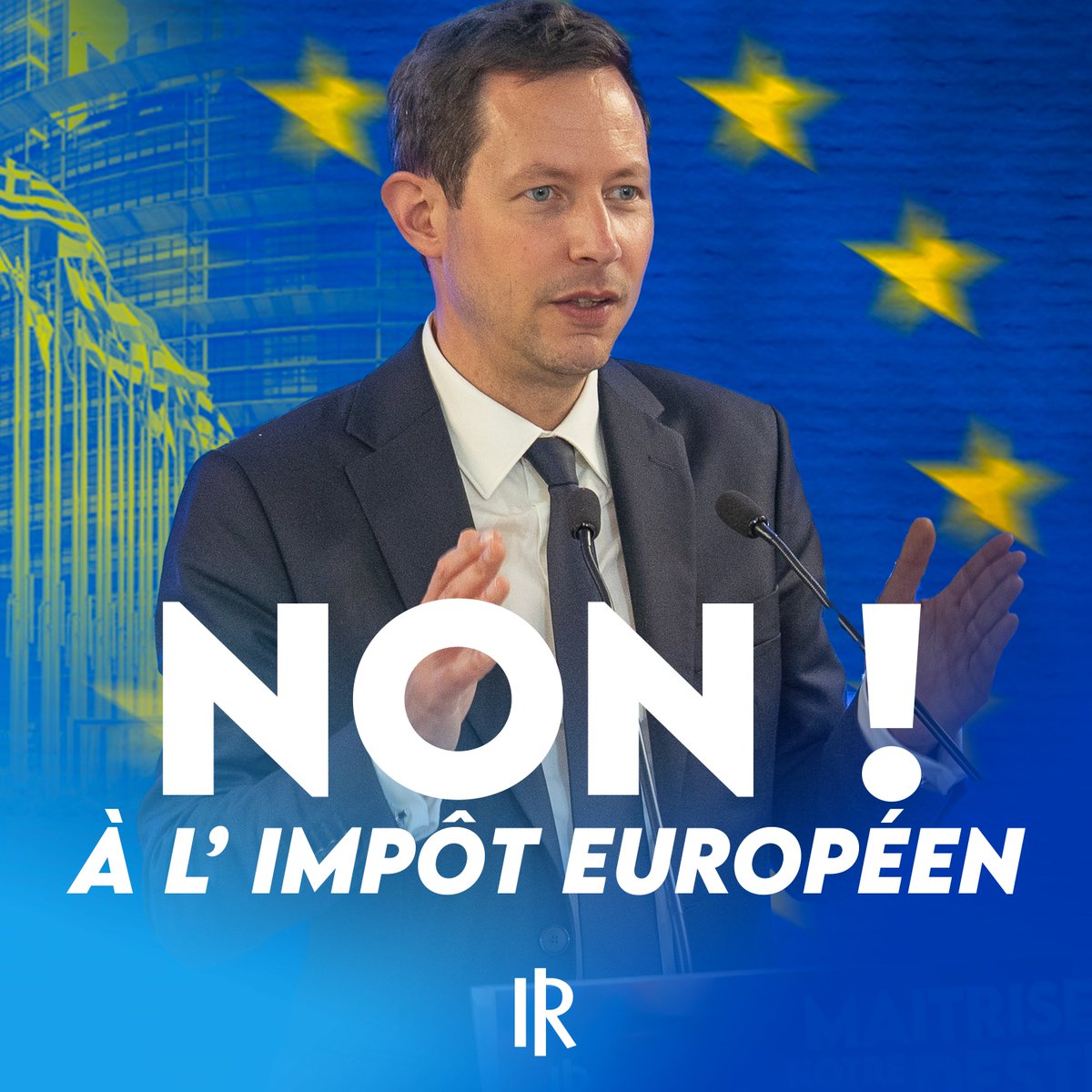 🇪🇺🇫🇷 Nous faisons le choix de l'investissement et du progrès pour augmenter le pouvoir d'achat des Français. Pour ce faire, nous voulons mettre fin à la folie normative et nous opposerons à l'impôt européen soutenu par les macronistes à Bruxelles.