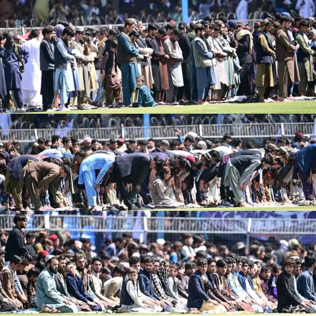 Namaz is the key to success 🤲🕋
A beautiful scene of Afghanistan's domestic Cricket league ❤️🇦🇫
Proud to be a Muslim 🥰

#AfghanAtalan #AfghanAbdalyan #QTNT20Cup2024 #Afghanistan #muslim