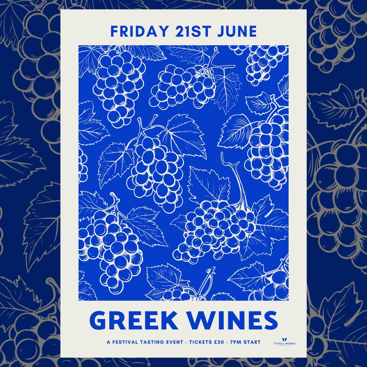 To celebrate the UK’s first ever Greek Wine Month, we’re hosting a festival tasting to showcase our most exciting wines from Greece.

tivoliwines.co.uk/wines-of-greece